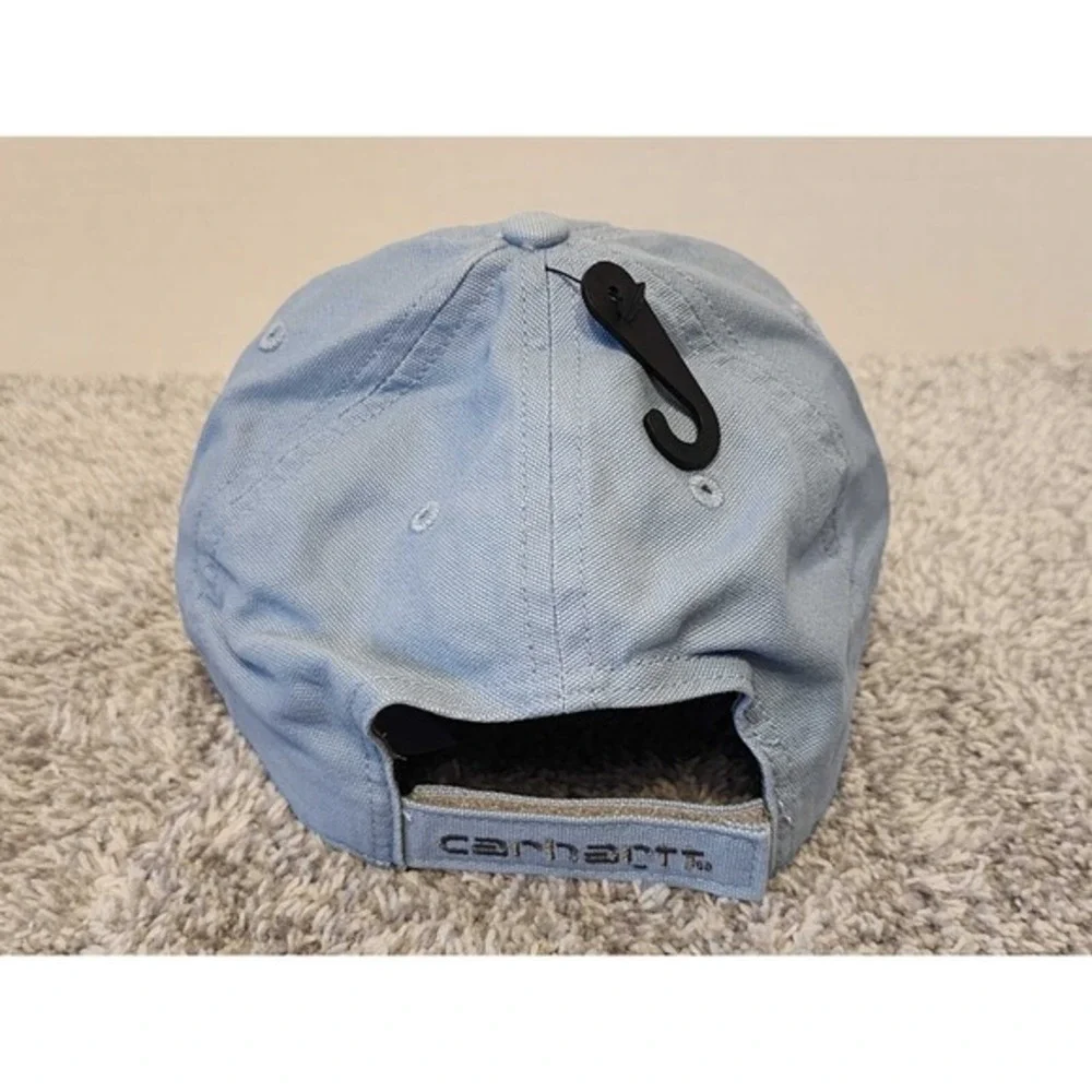 Carhartt‎ Texas Canvas Patch Adjustable Hat Cap Light Blue State Outline TX NWT